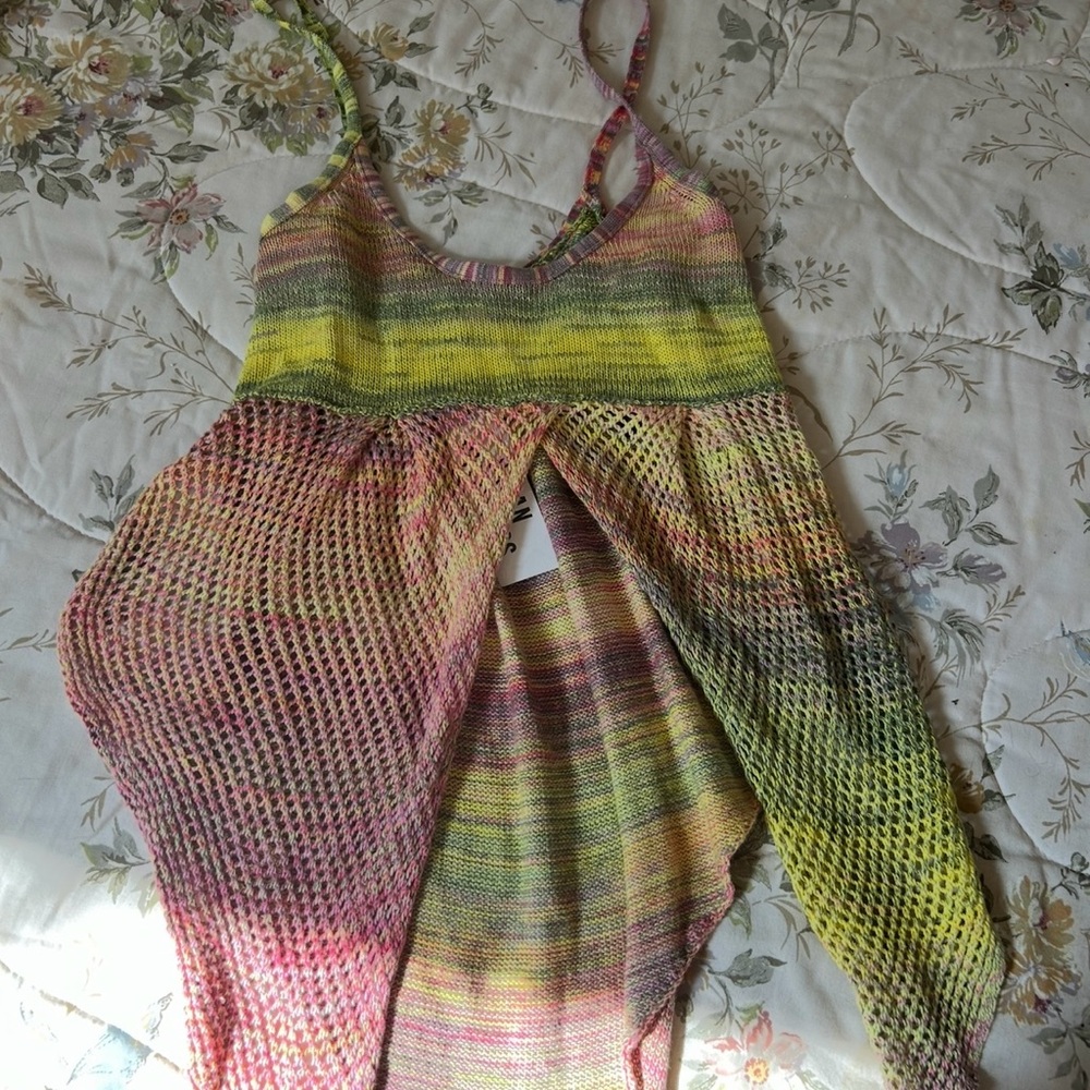 Urban Outfitters Emmy Flyaway Multicolor Knit Tank Top - NWT Size Small - Picture 3 of 7